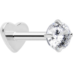 18G 5/16 CZ Implant Grade Titanium Reversible Threadless Flatback