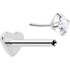 18G 5/16 CZ Implant Grade Titanium Reversible Threadless Flatback