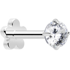 18G 5/16 CZ Implant Grade Titanium Reversible Threadless Flatback