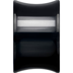 Black Hand Polished Double Flare Tunnel Plug Set 6mm to 25mm