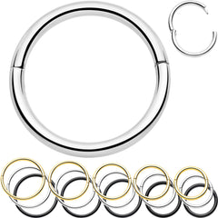 20G Implant Grade Titanium Half Closure Hinged Segment Ring