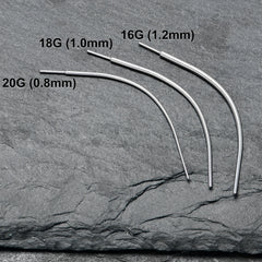 Stainless Steel Curved Insertion Tool, Threadless Insertion Pin Taper