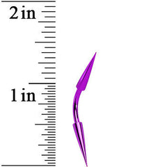 14G 3/8 Purple Anodized Titanium Curved Barbell