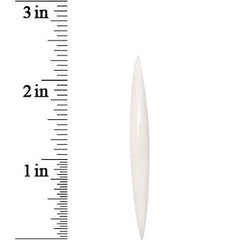 0G Organic White Bone Taper