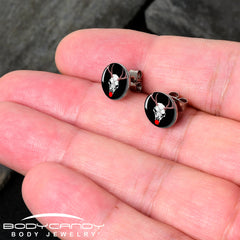 Holiday Dead Nosed Reindeer Stud Earrings by Onyx O
