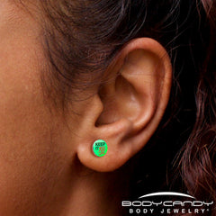 Keep it 100 Glow in the Dark Stud Earrings by Onyx O