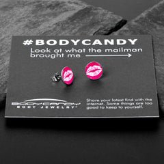 Red Hot Lips Stud Earrings by Onyx O