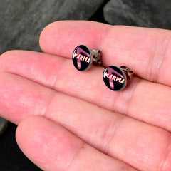 Karmic Boomerang Stud Earrings by Onyx O