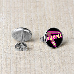 Karmic Boomerang Stud Earrings by Onyx O