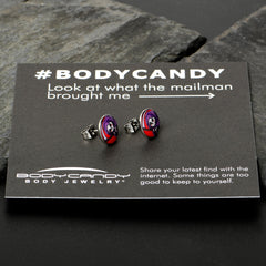Grim Reaper Stud Earrings by Onyx O