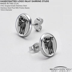 Donkey Smart Ass Stud Earrings by Onyx O