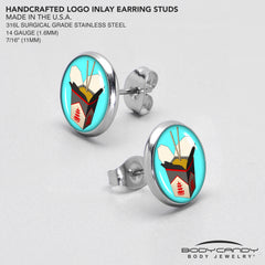Chinese Take Out Stud Earrings by Onyx O