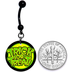 Ghoulish Halloween Trick or Treat Belly Ring