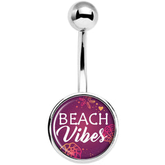 Tropical Paradise Beach Vibes Belly Ring