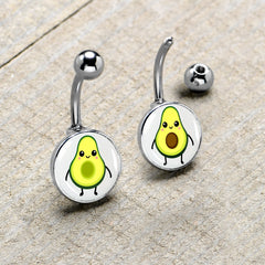 Avocado Oh BFF Set of 2 Belly Rings by Onyx O