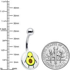 Avocado Oh BFF Set of 2 Belly Rings by Onyx O