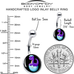 Baby Dinosaur Belly Ring by Onyx O
