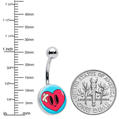 Bandaged Heartbreak Heart Belly Ring by Onyx O