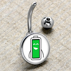 Battery Full Belly Ring by Onyx O