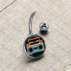 Retro Boombox Belly Ring by Onyx O