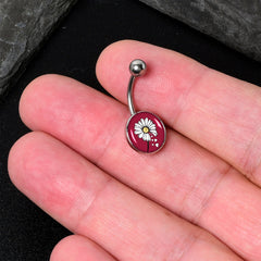 Love Me Not Flower Belly Ring by Onyx O