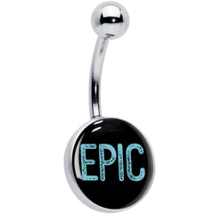 Epic Blue Belly Ring