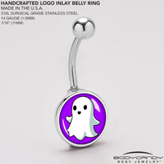 Ghost Belly Ring by Onyx O