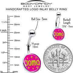 Pink JOMO Belly Ring by Onyx O