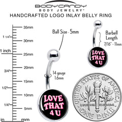 Love That 4 You Belly Ring by Onyx O