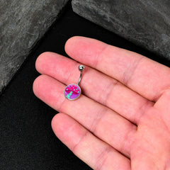 Funky Floral Mushroom Belly Ring by Onyx O