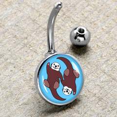 Oh My Otters Animal Belly Ring by Onyx O