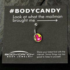 Pink Ducky Belly Ring by Onyx O