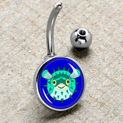 Pufferfish Belly Ring by Onyx O