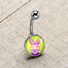 Cool Shades Bunny Belly Ring by Onyx O