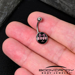 RAWR Kitty Cat Belly Ring by Onyx O