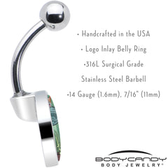 Reverse Alien UFO AbductionBelly Ring by Onyx O