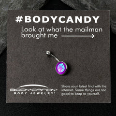 Purple Nautical Sand Dollar Belly Ring by Onyx O