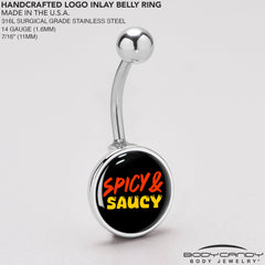 Spicy and Saucy Belly Ring by Onyx O