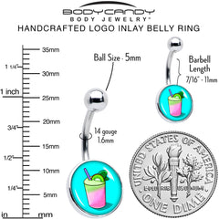 Summer Drink Belly Ring by Onyx O