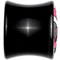 Krampus Cutie Christmas Holiday Black Acrylic Saddle Plug Set by Onyx O