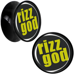 RIZZ GOD Black Acrylic Saddle Plug Set by Onyx O