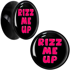 RIZZ ME UP Black Acrylic Saddle Plug Set by Onyx O