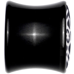 Glow in the Dark Holiday Snowflake Black Acrylic Saddle Plug Set by Onyx O