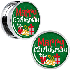 Merry Christmas Presents Screw Fit Plug Set Sizes 6mm to 20mm