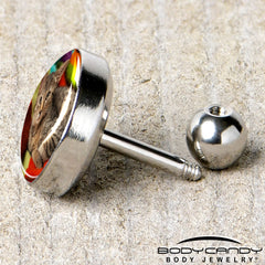 Custom Full Color Photo Tragus Cartilage Earring