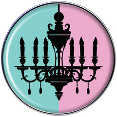 16G 1/4 Blue Pink Split Chandelier Tragus Cartilage Earring