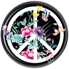16G 1/4 Floral Peace Sign Tragus Cartilage Earring