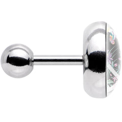 16G 1/4 Floral Peace Sign Tragus Cartilage Earring