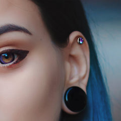 16G 1/4 Baby Dinosaur Cartilage Tragus Earring by Onyx O