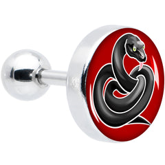 16G 1/4 Black Snake Cartilage Tragus Earring by Onyx O